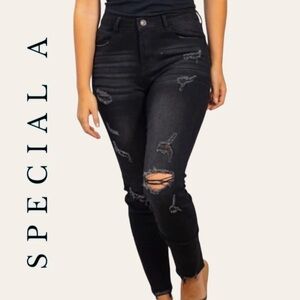 Special A Los Angeles California Distressed Jeans. Black. Women’s Sz-26 (3)
